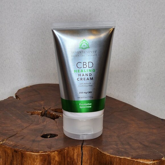 2-Pack Seven7h Sense CBD Healing Hand Cream in Eucalyptus Spearmint - Picture 1 of 2